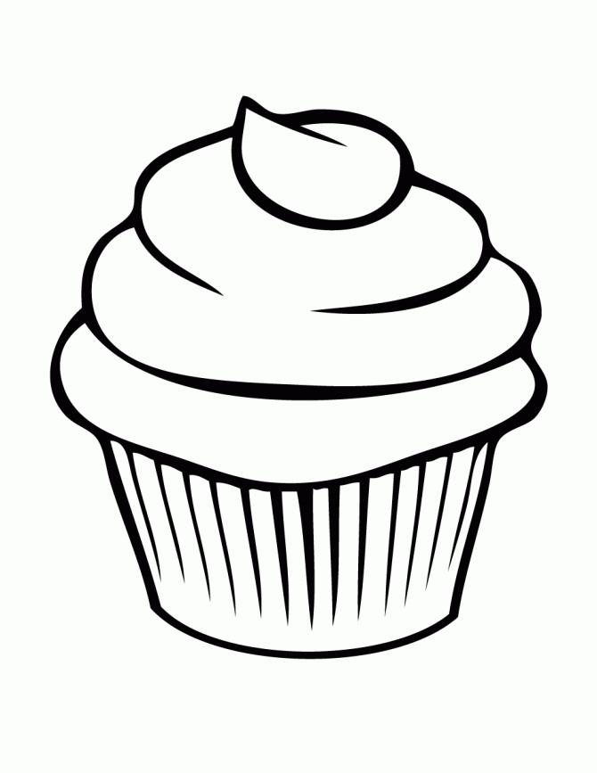 Printable Cupcake Coloring Pages