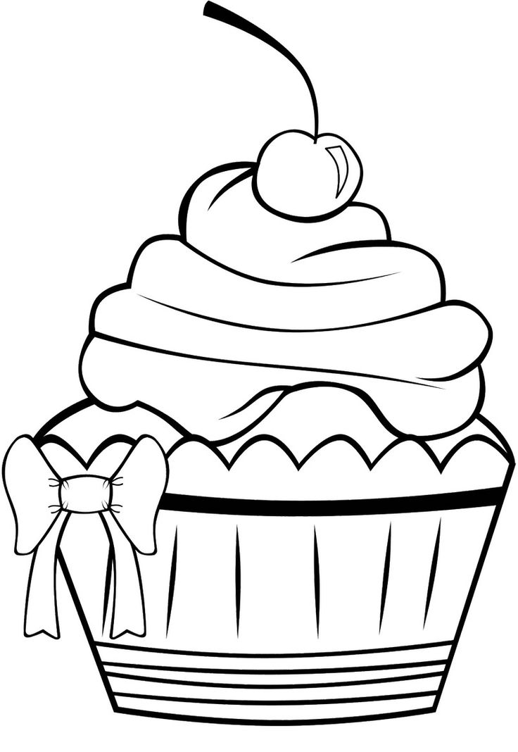 Printable Cupcake Coloring Pages | ColoringMe.com