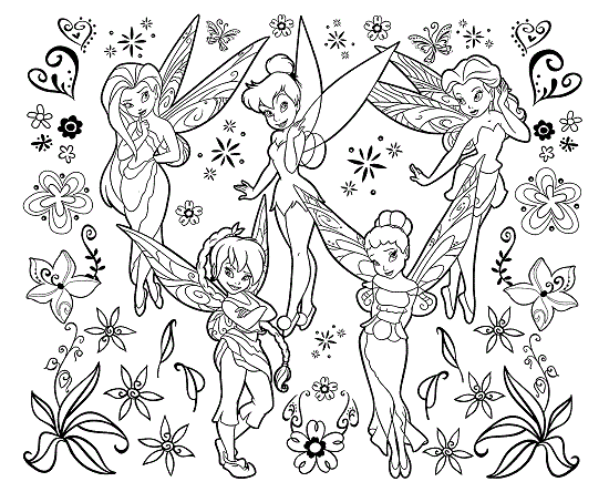 Printable Disney Fairies Coloring Pages