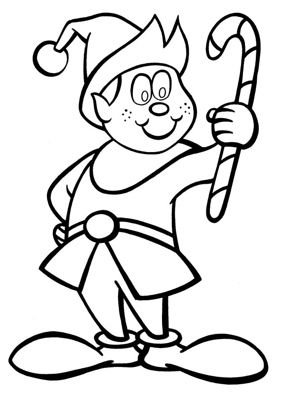 Elf Coloring Pages Images | ColoringMe.com