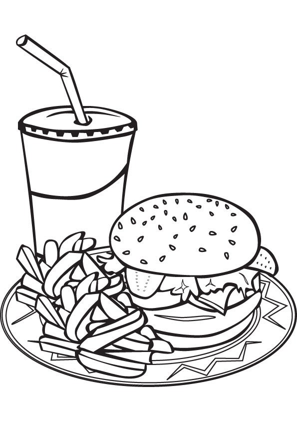 Printable Food Coloring Pages