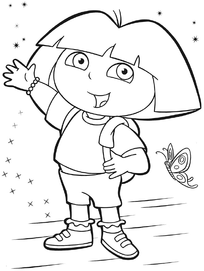 Printable Dora Coloring Pages