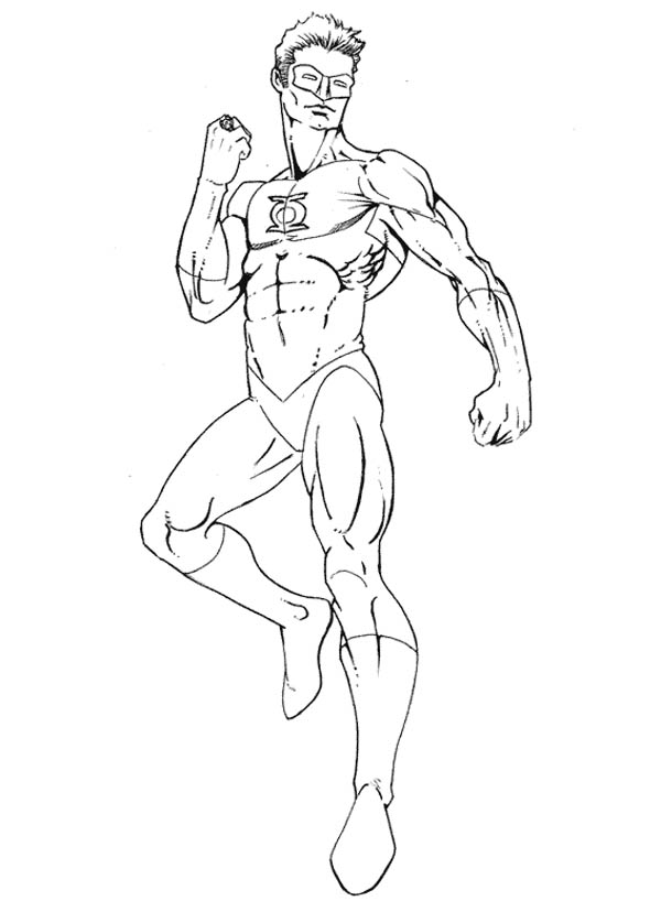 coloring pages of green lantern