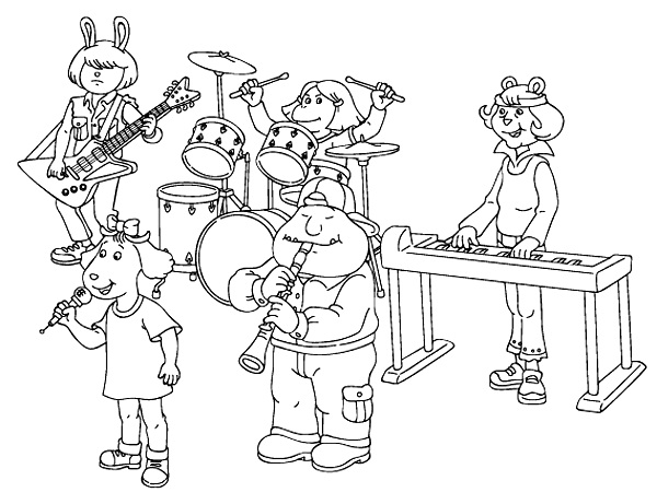 Printable Music Coloring Pages