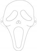 Ghost Face Coloring Pages | ColoringMe.com