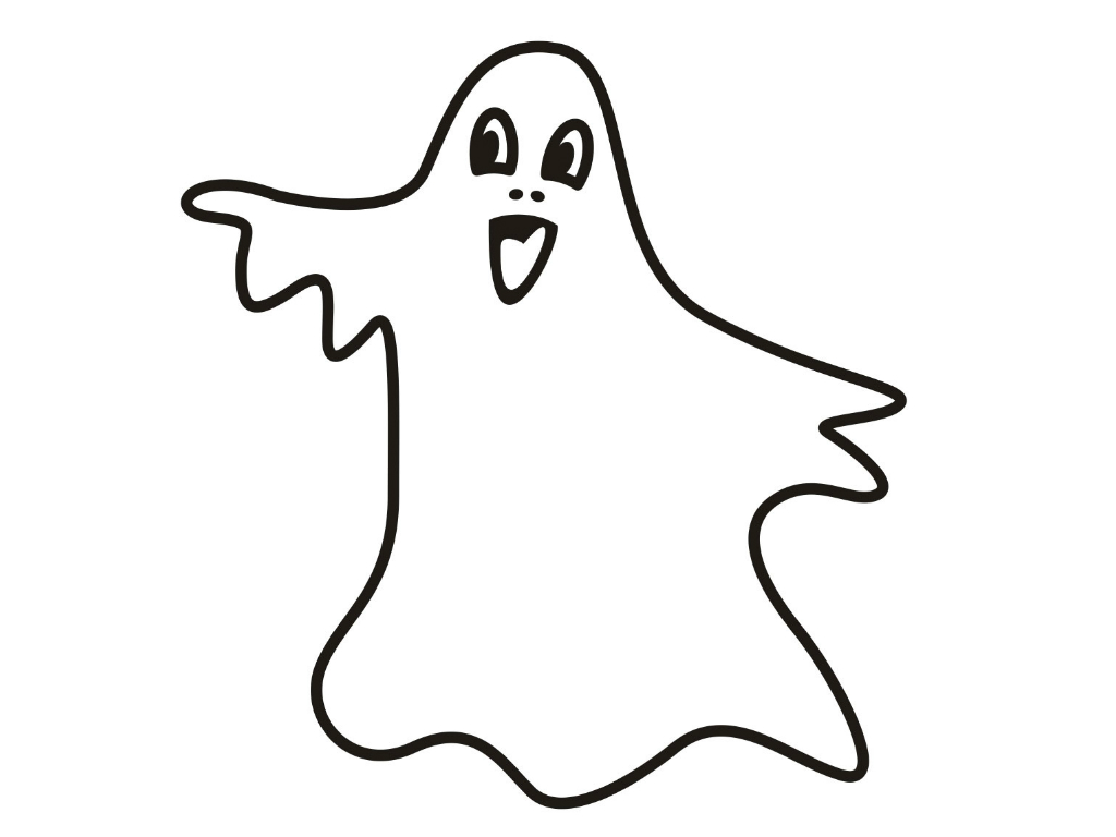 Printable Ghost Coloring Pages