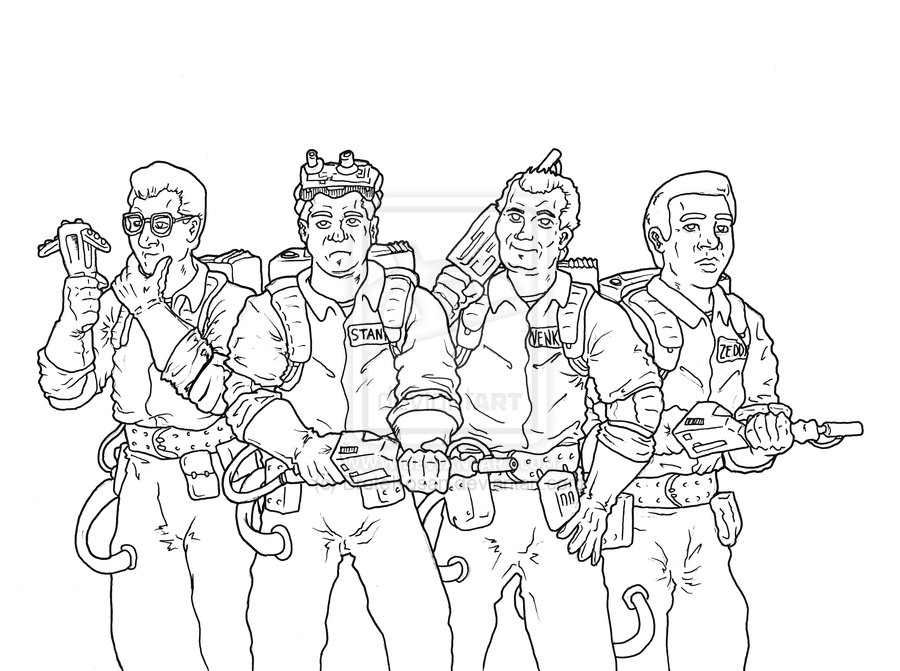 Printable Ghostbusters Coloring Pages