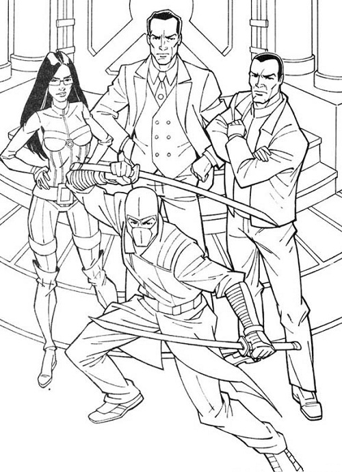 Printable Gi Joe Coloring Pages