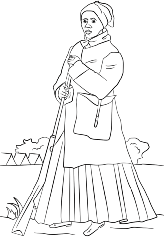 Printable Harriet Tubman Coloring Pages