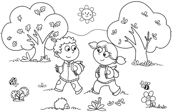 Printable Kindergarten Coloring Pages