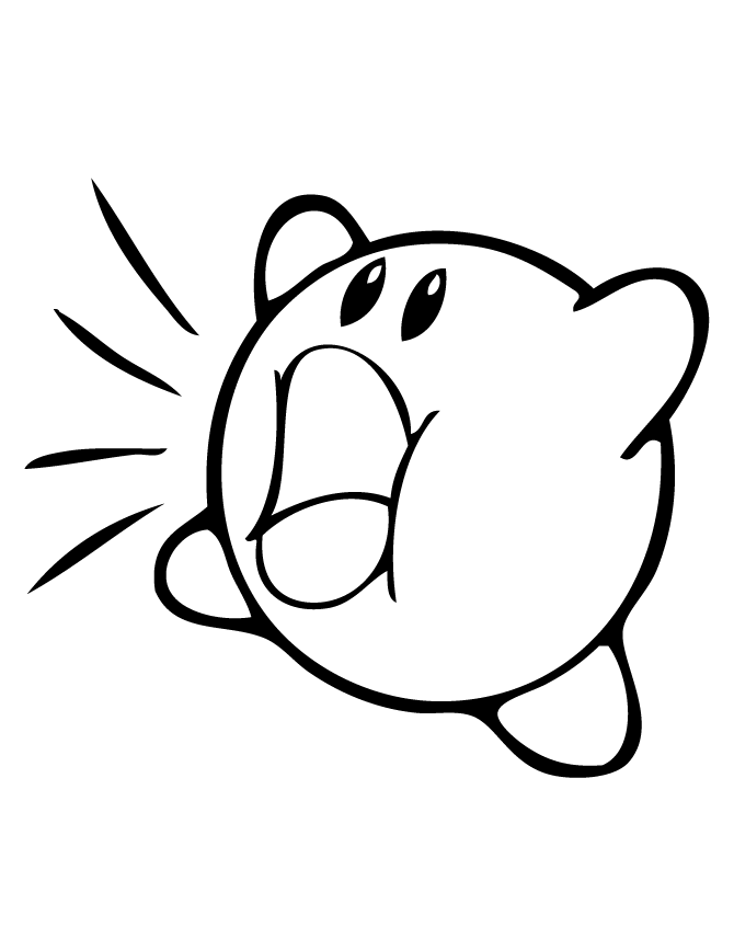 Printable Kirby Coloring Pages