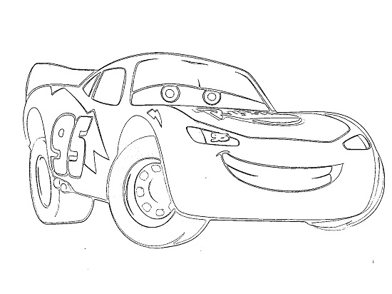 Printable Lightning McQueen Coloring Pages