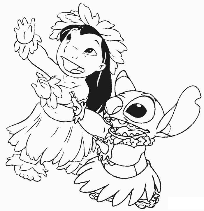 Lilo and Stitch Coloring Sheets.