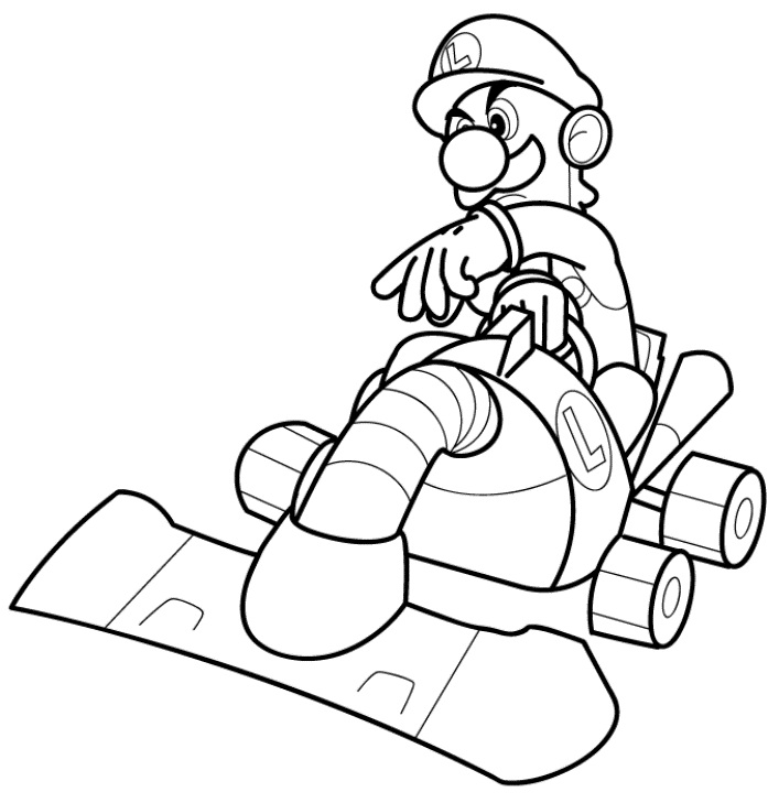 printable mario kart coloring pages coloringme com