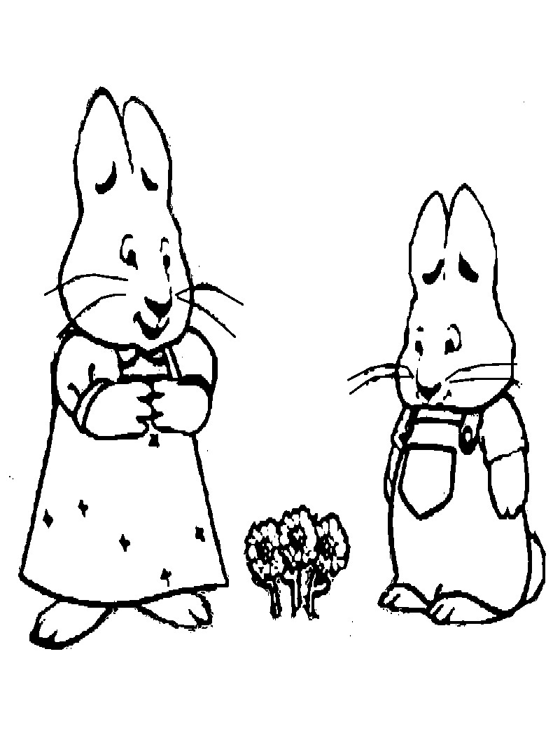 Printable Max and Ruby Coloring Pages