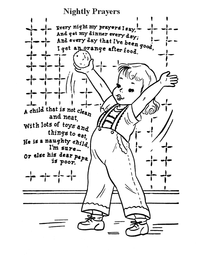 Printable Nursery Rhymes Coloring Pages