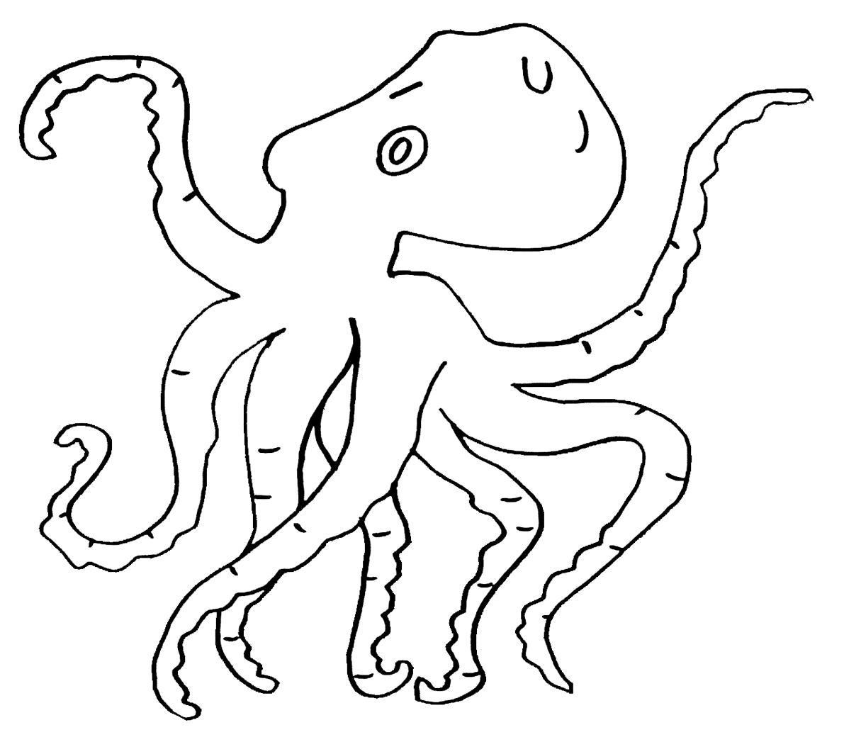 Printable Octopus Coloring Pages