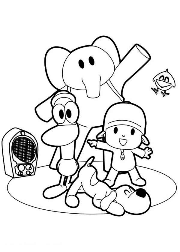 Printable Pocoyo Coloring Pages