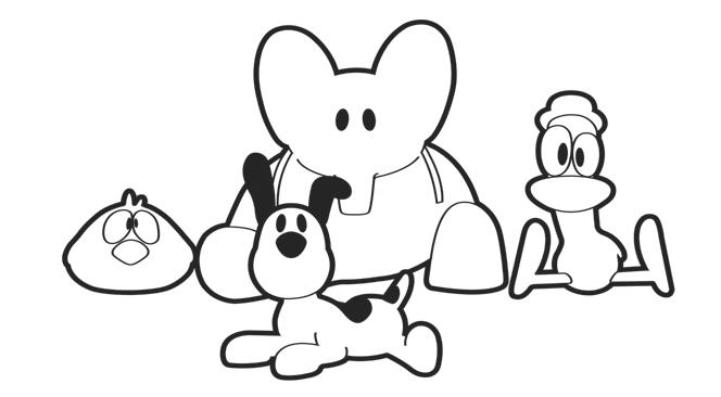 Pocoyo Flower Coloring Page in 2023  Flower coloring pages, Coloring  pages, Pocoyo