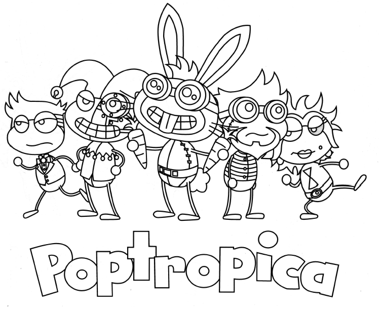 Printable Poptropica Coloring Pages