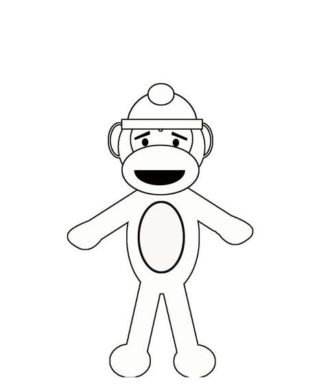 free printable sock monkey clip art