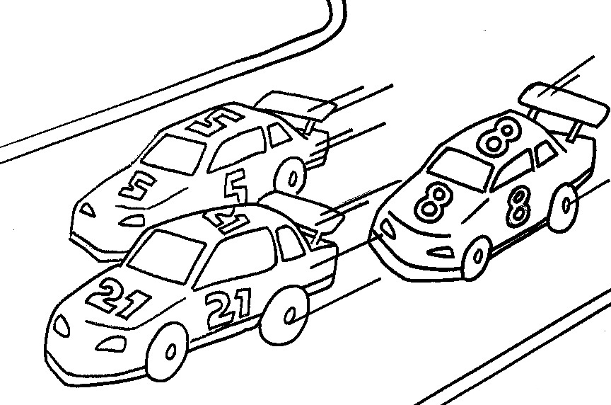 race car coloring pages