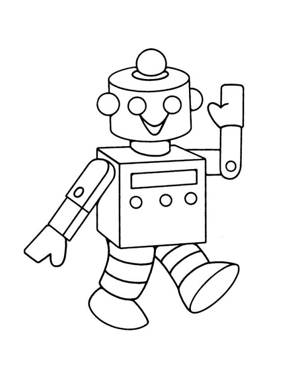 Printable Robot Coloring Pages