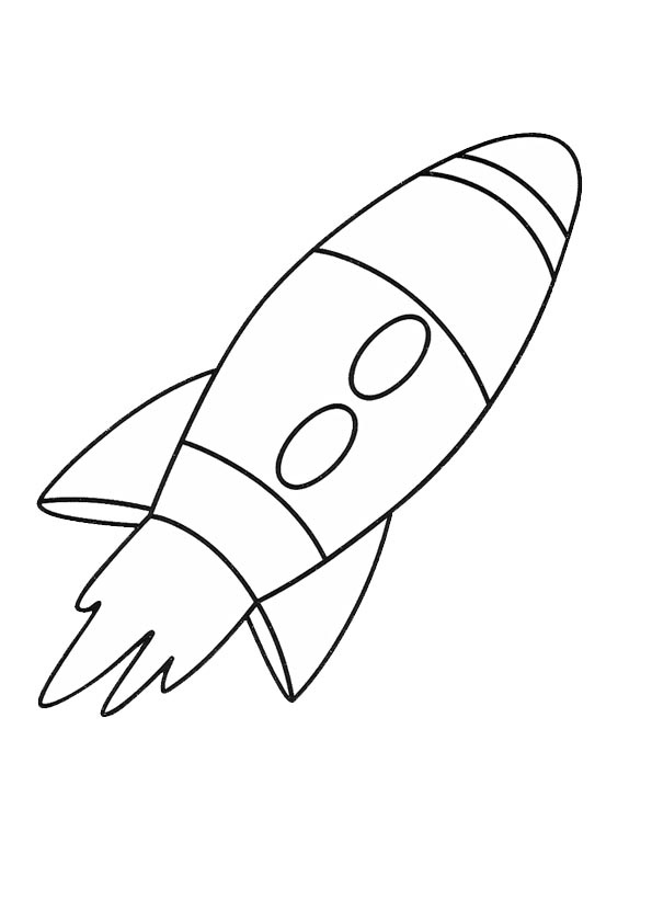 Printable Rocket Ship Coloring Pages