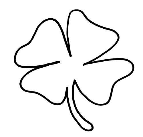 Printable Shamrock Coloring Pages