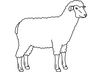 Printable Sheep Coloring Pages