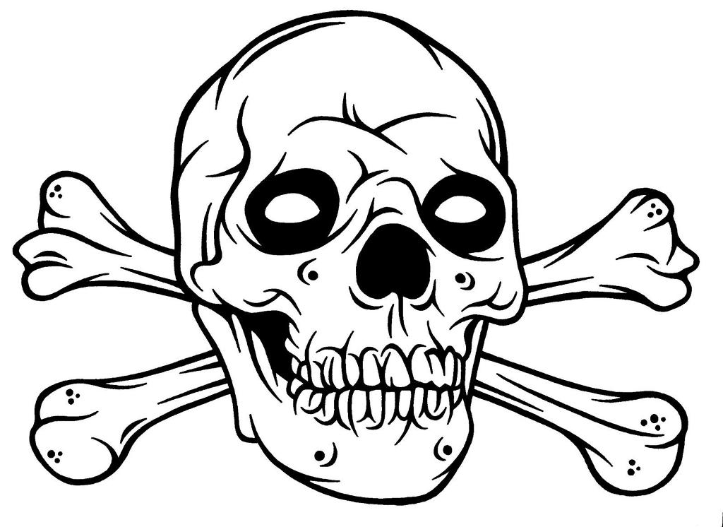 Printable Skull Coloring Pages