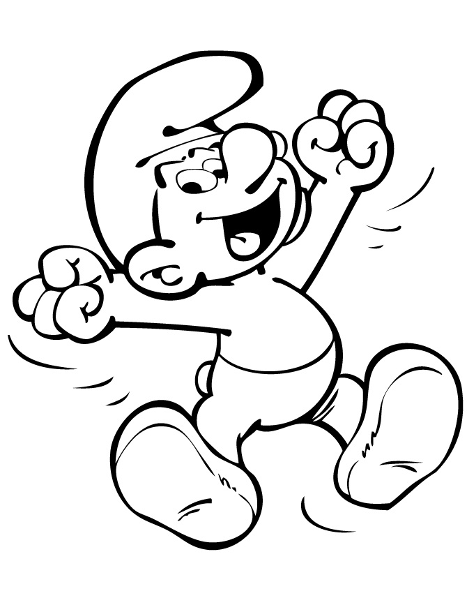 Printable Smurf Coloring Pages