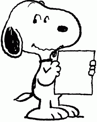 Printable Snoopy Coloring Pages