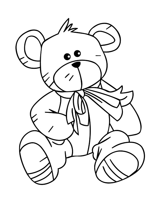 Teddy Bear Color Page | ColoringMe.com