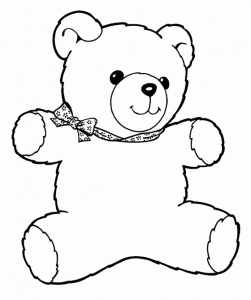 Teddy Bear Coloring Page | ColoringMe.com