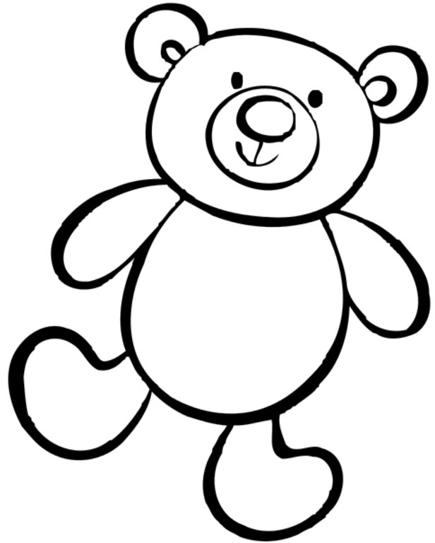 Teddy Bear Coloring Pages for Toddlers | ColoringMe.com