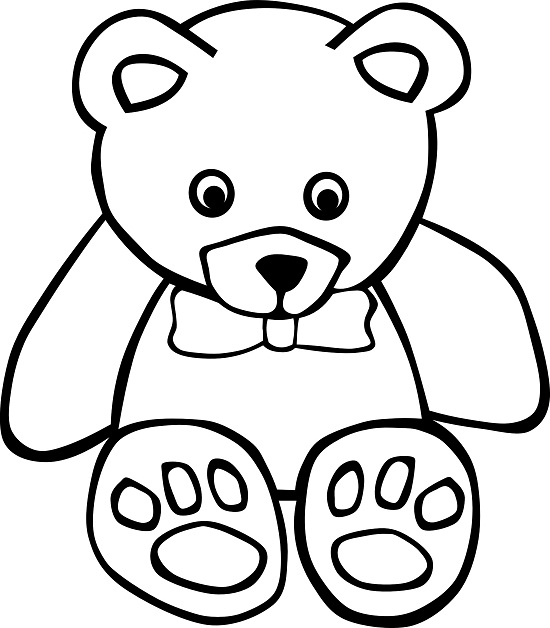 Printable Teddy Bear Coloring Pages