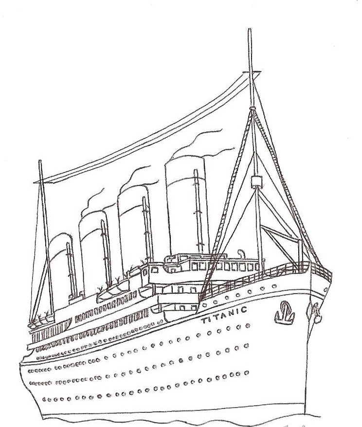 Printable Titanic Coloring Pages