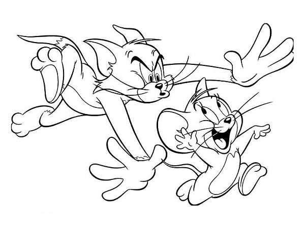 Printable Tom and Jerry Coloring Pages