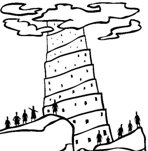 Printable Tower Of Babel Coloring Pages Coloringme Com