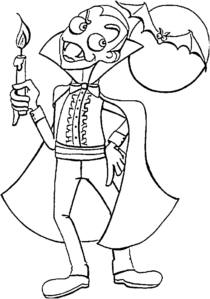 Printable Vampire Coloring Pages