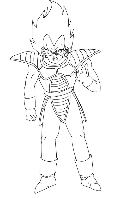 Majin Vegeta Coloring Pages