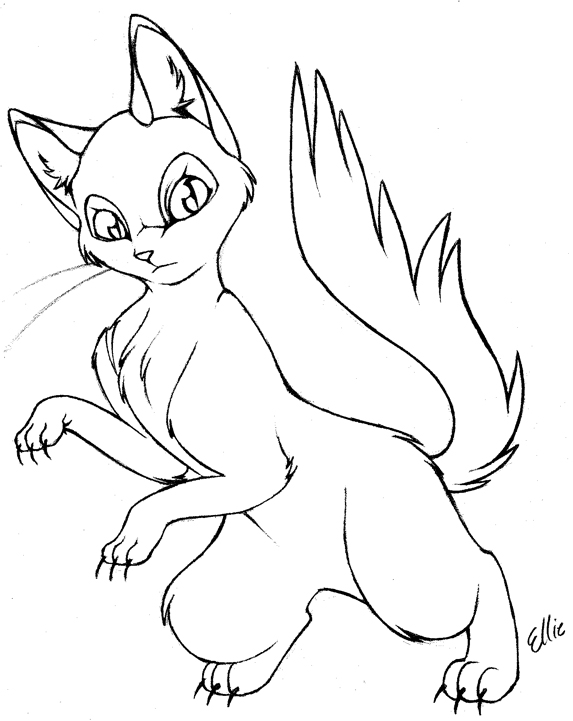 Firestar Warriors Cats Coloring Pages : 1 : 90 free printable coloring