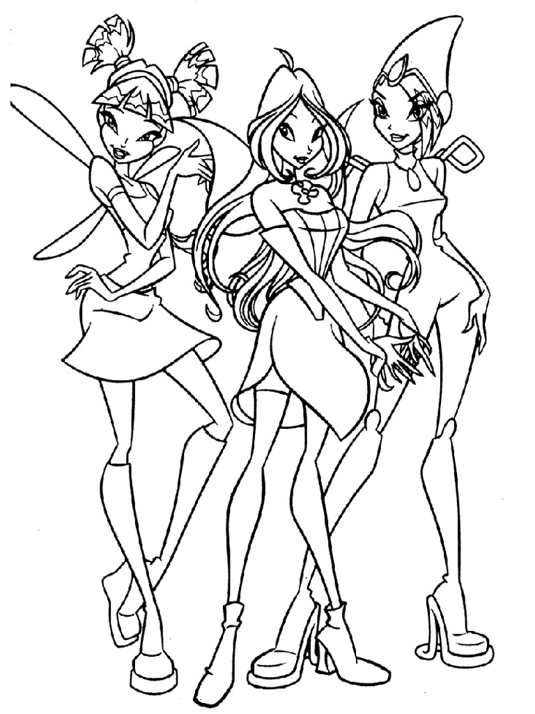 Printable Winx Club Coloring Pages