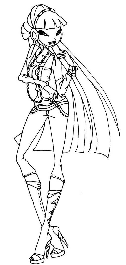 winx club musa sirenix coloring pages