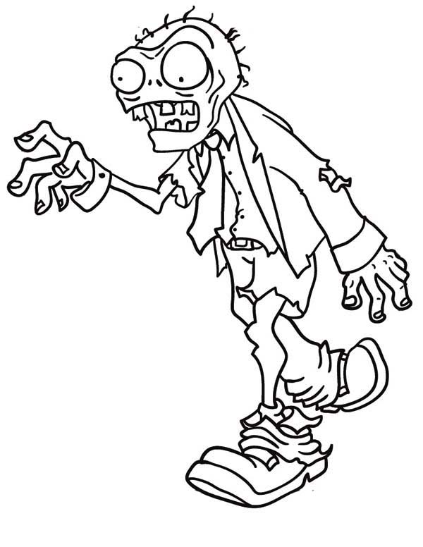 Printable Zombie Coloring Pages