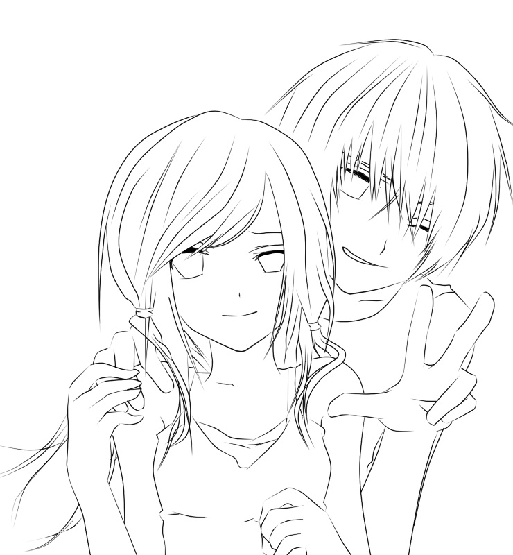 87  Anime Coloring Pages Boy And Girl  Latest