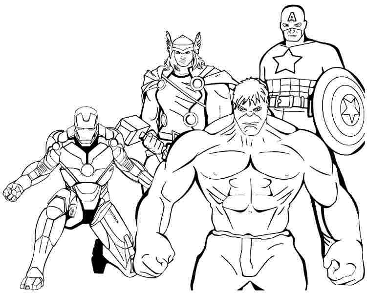 Printable Avengers Coloring Pages