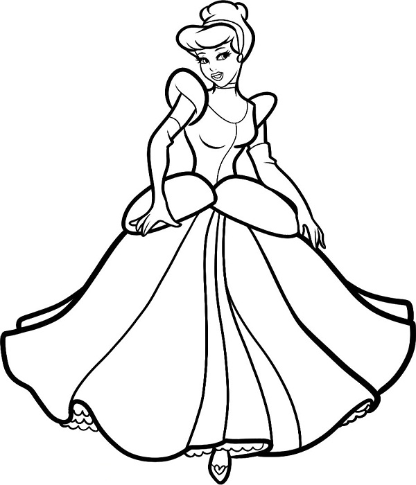 Printable Cinderella Coloring Pages