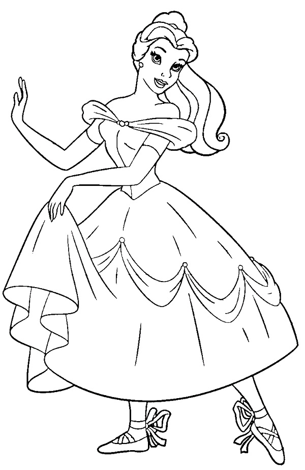 Printable Ballerina Coloring Pages